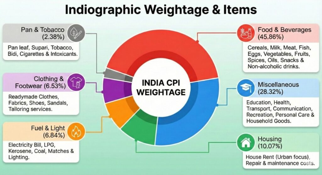 India CPI Weightages